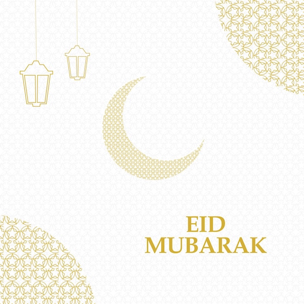 Eid Mubarak пост в социальных сетях дизайн креативный вектор eid ul adha eid ul fitr приветственный фон