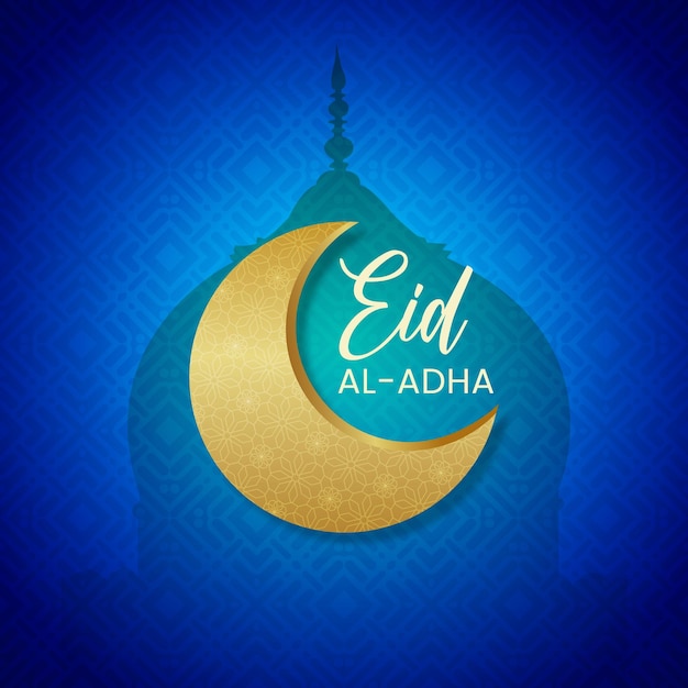 Vector eid mubarak social media sjabloonontwerp