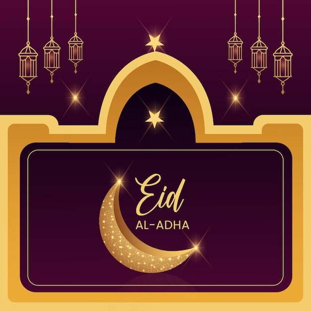 Progettazione del modello di social media di eid mubarak