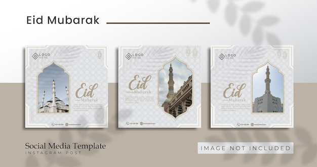 Eid mubarak social media template