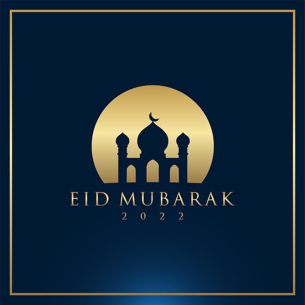 Eid mubarak-viering Premium Vector