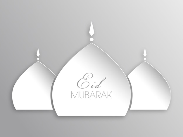 Eid Mubarak-wenskaart voor de viering van het festival van de moslimgemeenschap