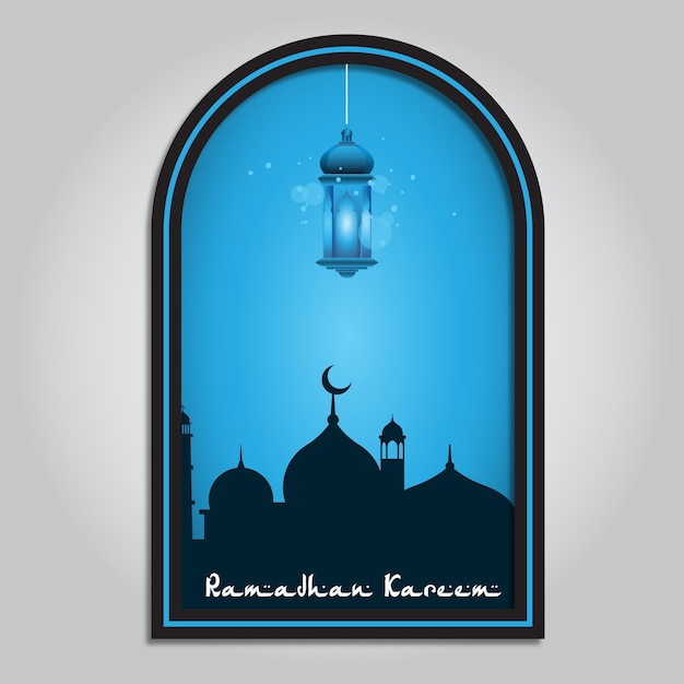 Eid Mubarok Greeting Card Template
