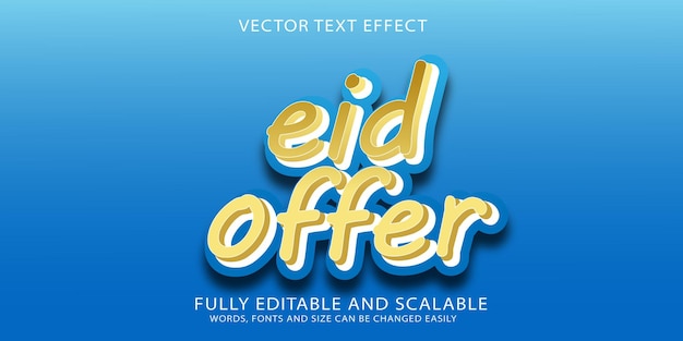 Effetto testo offerta eid