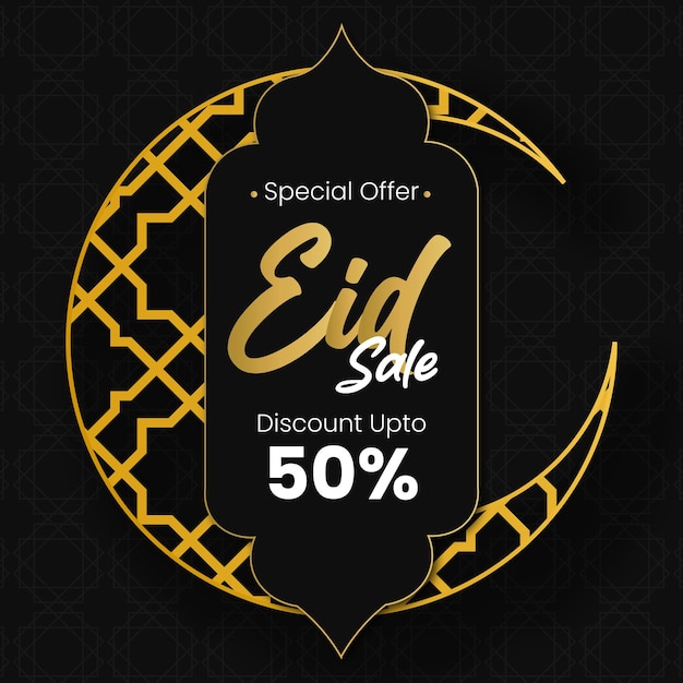 Eid special offer upto 50 off sale template