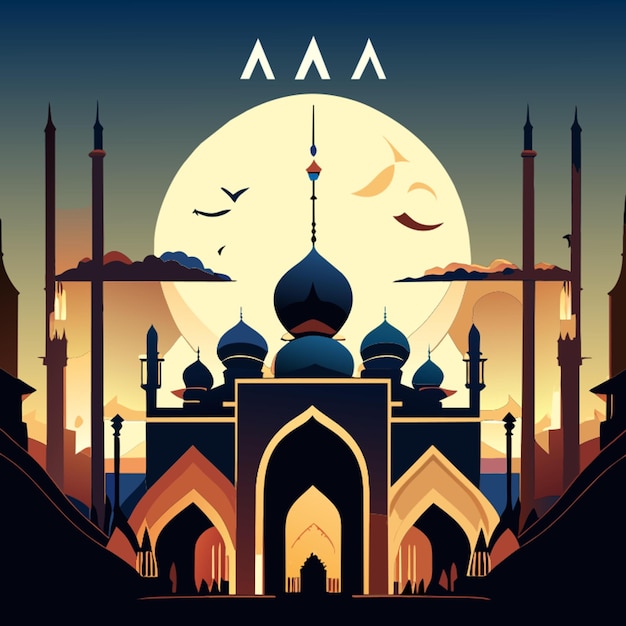 eid ul azha poster vector illustration