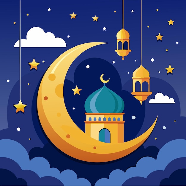 Vector eid ul fitar eid logo eid mubar