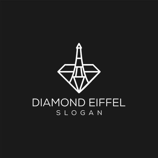 에펠탑과 다이아몬드 로고