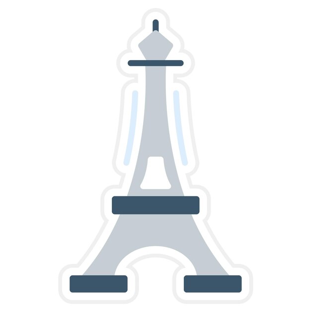 Eiffel tower icon vector image can be used for landmarks