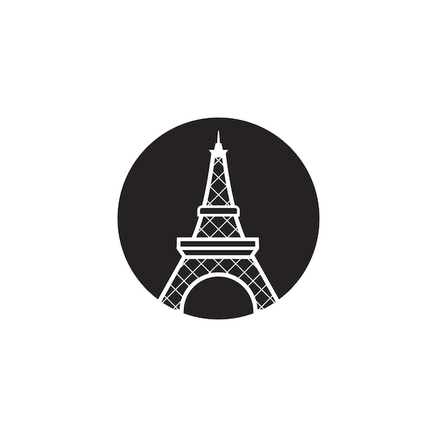 Vector eiffel tower vector icon