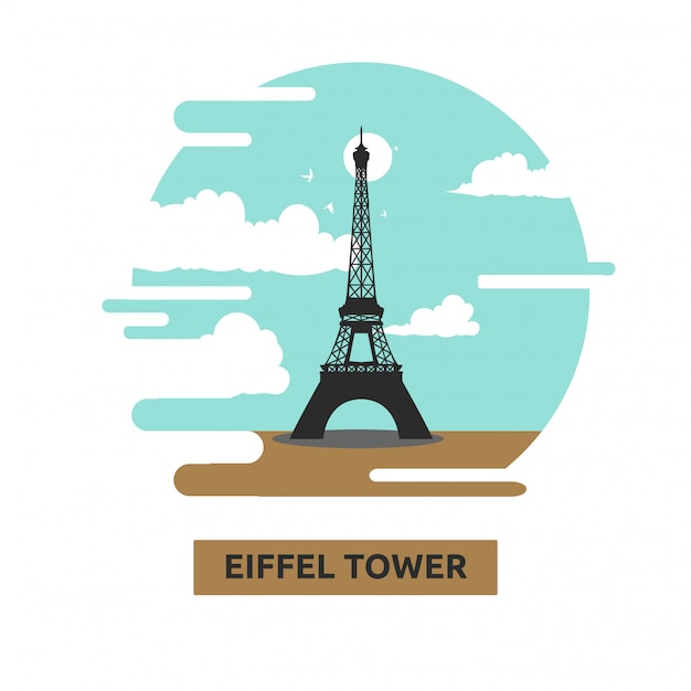 Vector eiffel tower