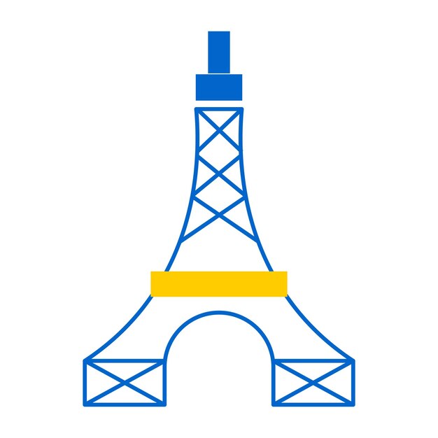 Vector eiffeltoren vectorillustratie