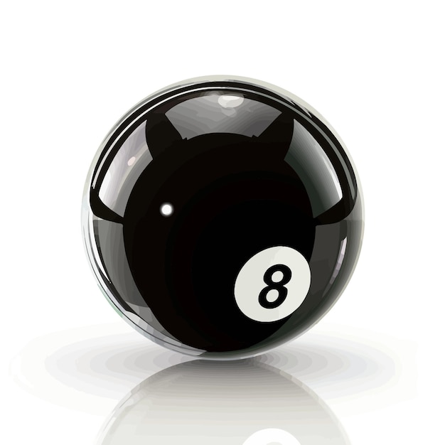 Vector eight ball billiard