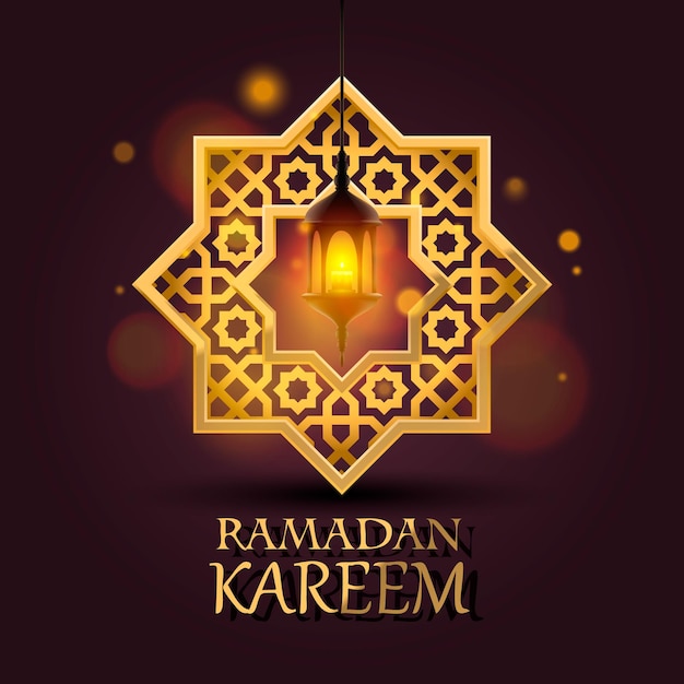 Stella a otto punte. copertura ramadan kareem, sfondo mubarak, elemento di design modello, illustrazione vettoriale