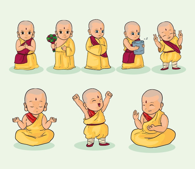 Eight shaolin monks