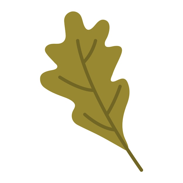 Eikenblad pictogram vectorillustratie