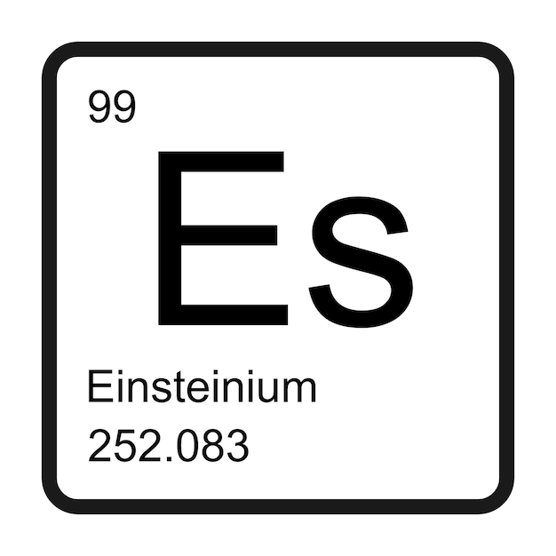 einsteinium icon vector illustratie ontwerp