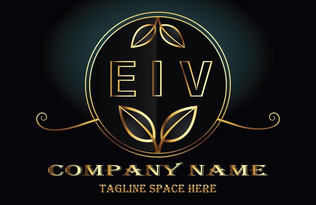 Vector eiv letter logo