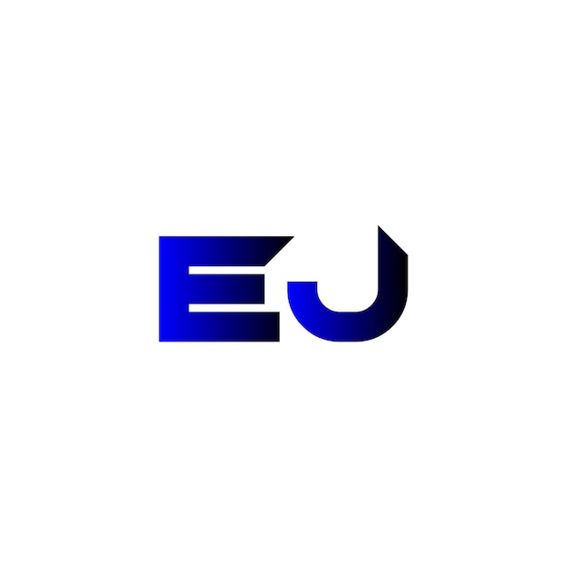 Vector ej letter logo