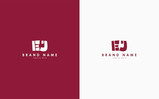 EJ Letters vector logo design