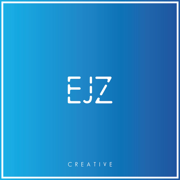 ejz premium vector latter logo design creative logo vector illustration minimal logo monogram