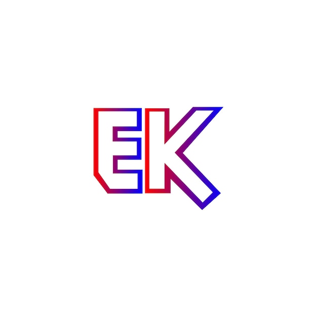 ek letter logo