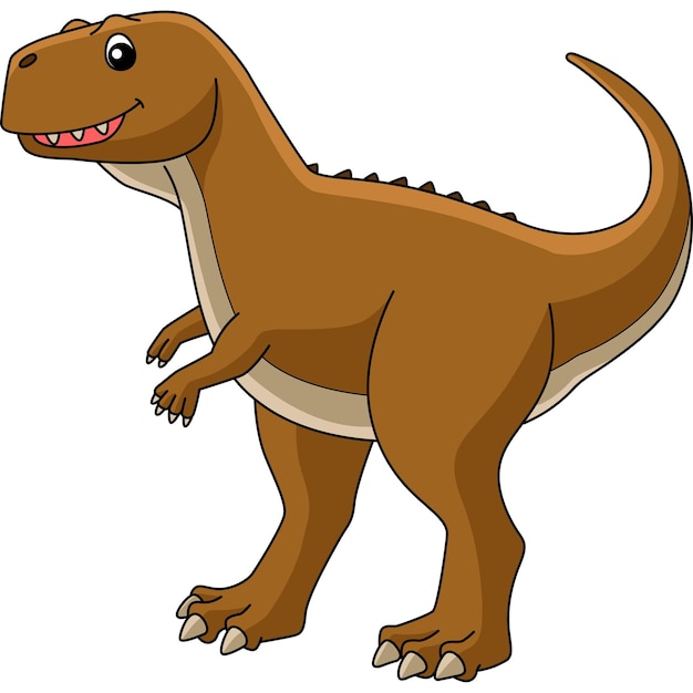 Ekrixinatosaurus Dinosaur Cartoon Gekleurde Clipart