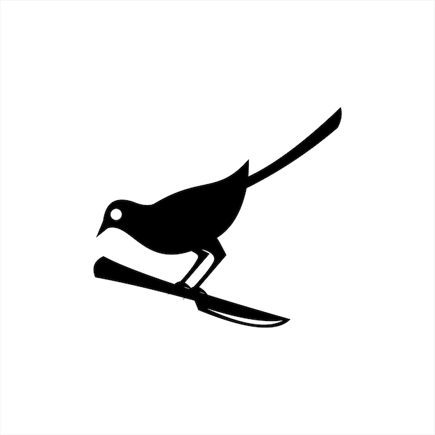 Vector ekster vogel logo ontwerp dierlijke vector