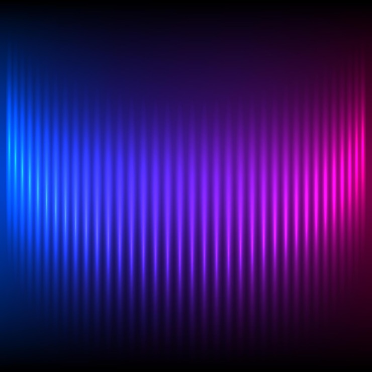 Vector ekvalizer burning bright background blue purple