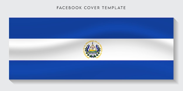 El salvador country flag facebook cover background