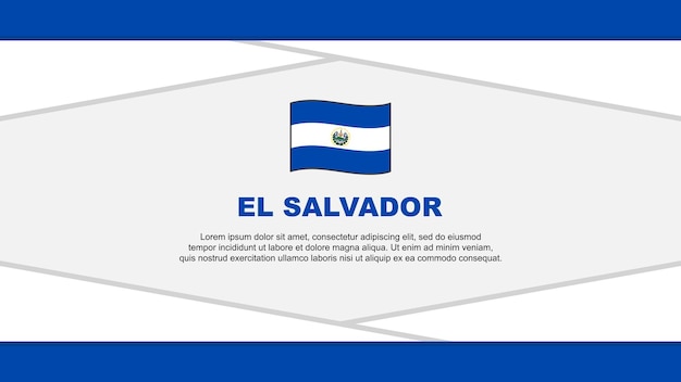 Сальвадор флаг абстрактный фон дизайн шаблона Сальвадор день независимости баннер мультфильм векторные иллюстрации вектор Сальвадора