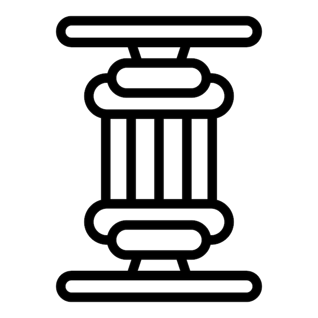 Elastische espander pictogram overzicht vector Arm sport Trainer activiteit