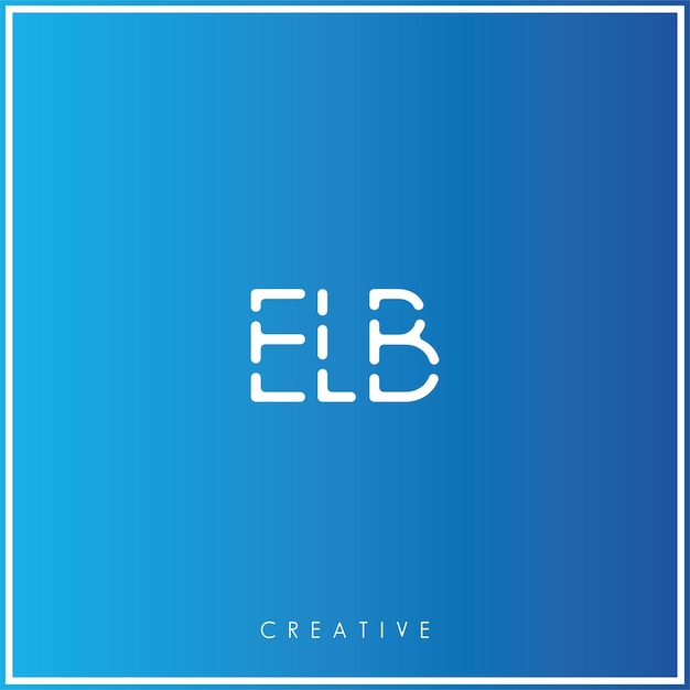 ベクトル elb プレミアム ベクトル ロゴデザイン クリエイティブ ロゴ ベクトル イラスト ローゴモノグラム