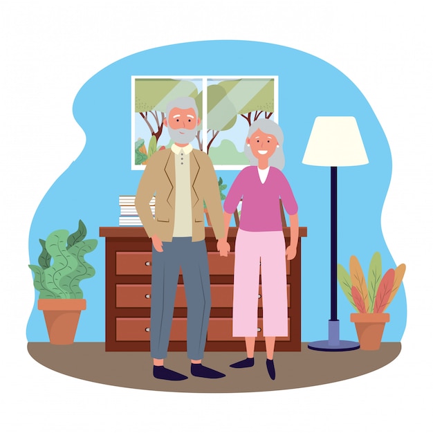 Elderly couple avatar