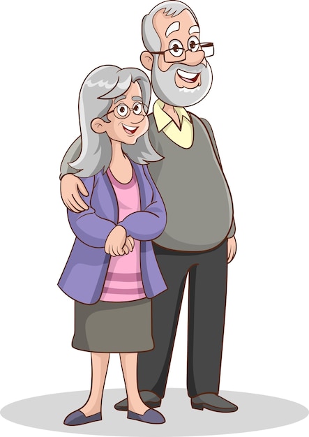 Elderly couple holding hands.Grandparents together. grandfather. An elderly couple. A man and an old