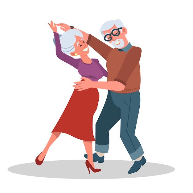 Premium vector elderly people in activities