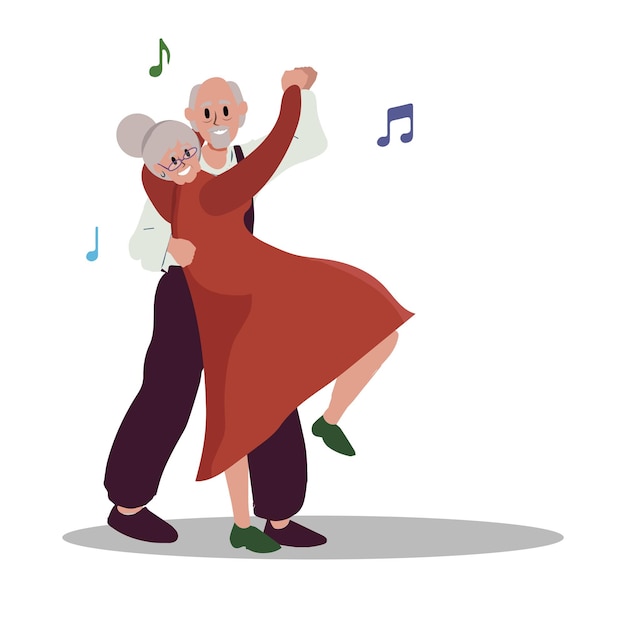 Premium vector elderly people in activities