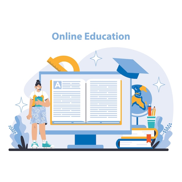 elearning concept accessible knowledge through online education platforms virtual classrooms and