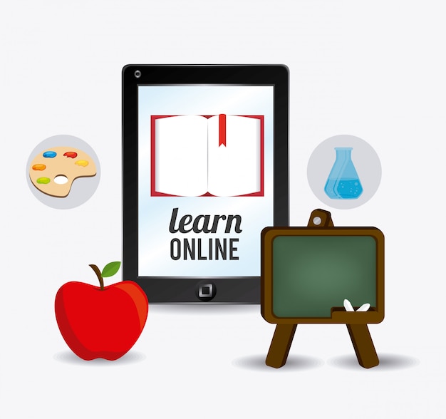 Vector elearning digital design.