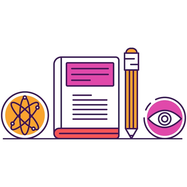 Elearning and internet studying icon flat vector