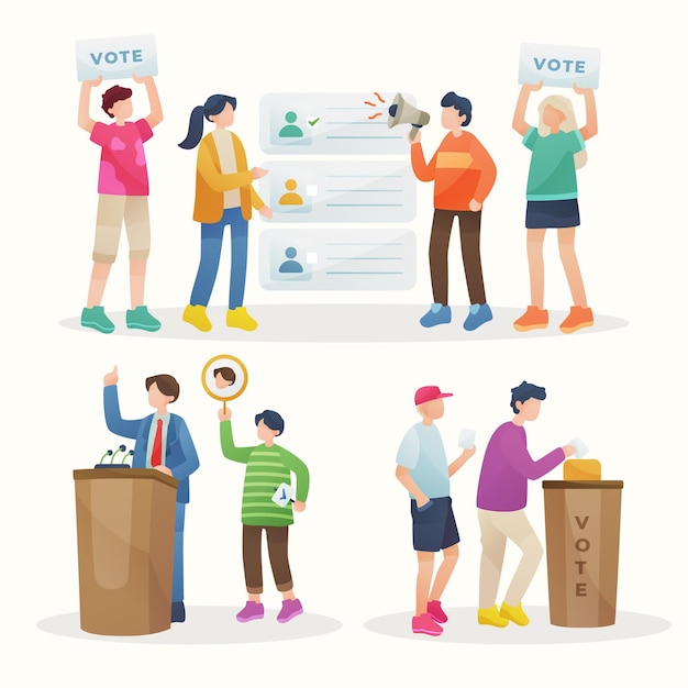 Election campaign scenes pack
