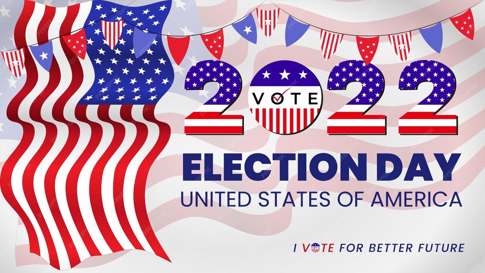 Premium Vector Election day 2022 of united states of america