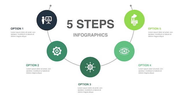 Elections Voting Ballot box Candidate Exit poll icons Infographic design template Creative concept with 5 steps