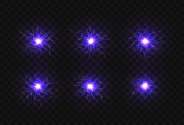 Vector electric balls and lightning strikes