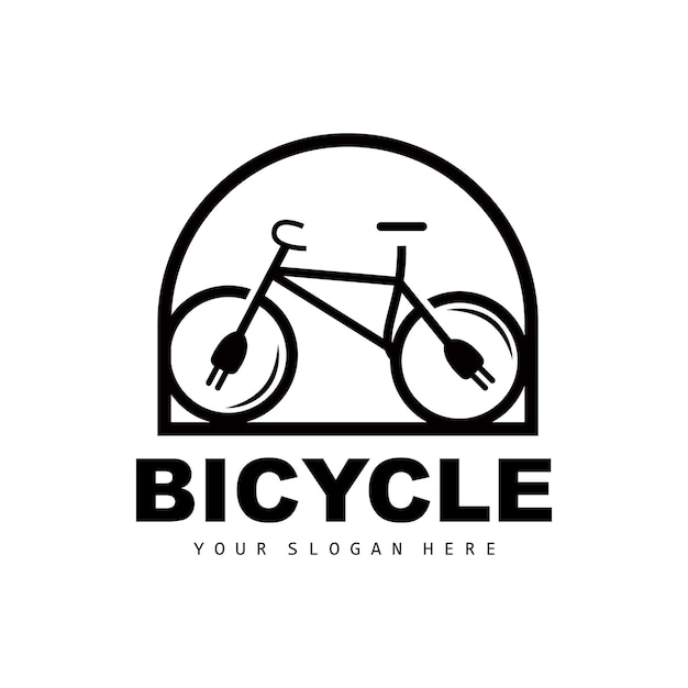 Electric Bicycle Logo Vehicle Design Sport Bike Vector Bike Template Icon Illustration