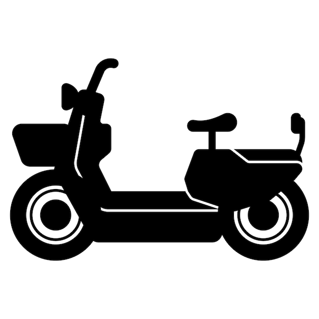 Electric bike logo icon simple design vector illustration