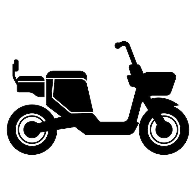 Electric bike logo icon simple design vector illustration