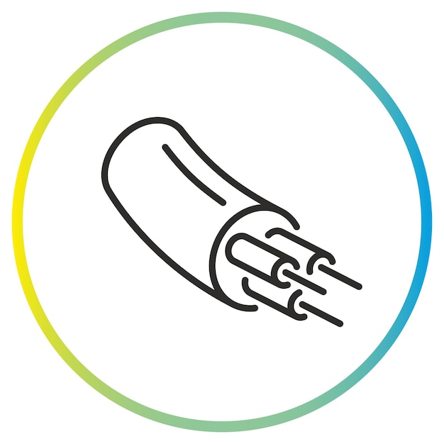 Vector electric cable icon