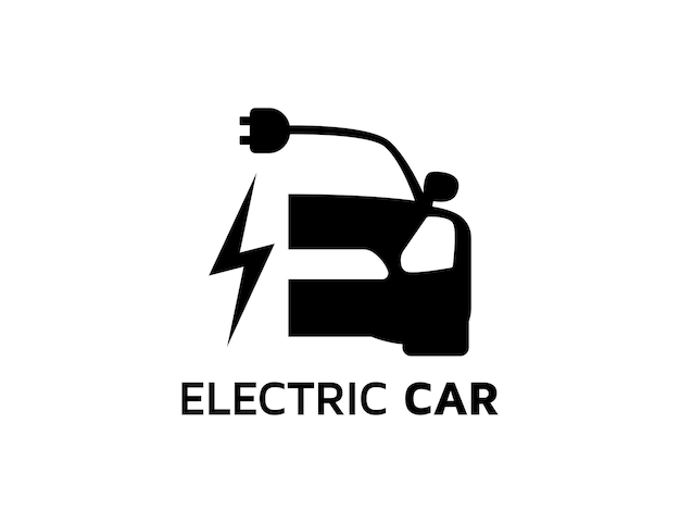 Illustrazione del simbolo del logo dell'auto elettrica