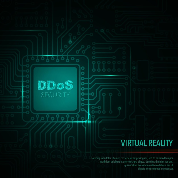 Electric circuit ddos security chip